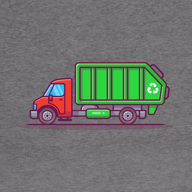 Garbage Truck Cartoon by Catalyst Labs